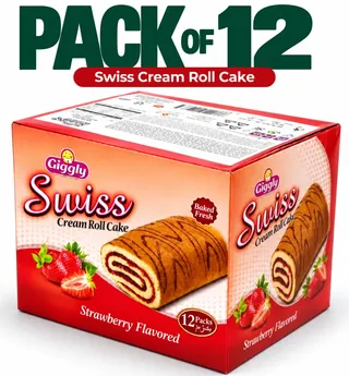 Giggly | Swiss Roll Strawberry