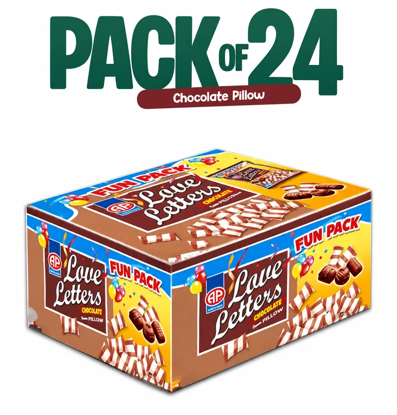 Ap | Love Letter Pillow Wafer Chocolate