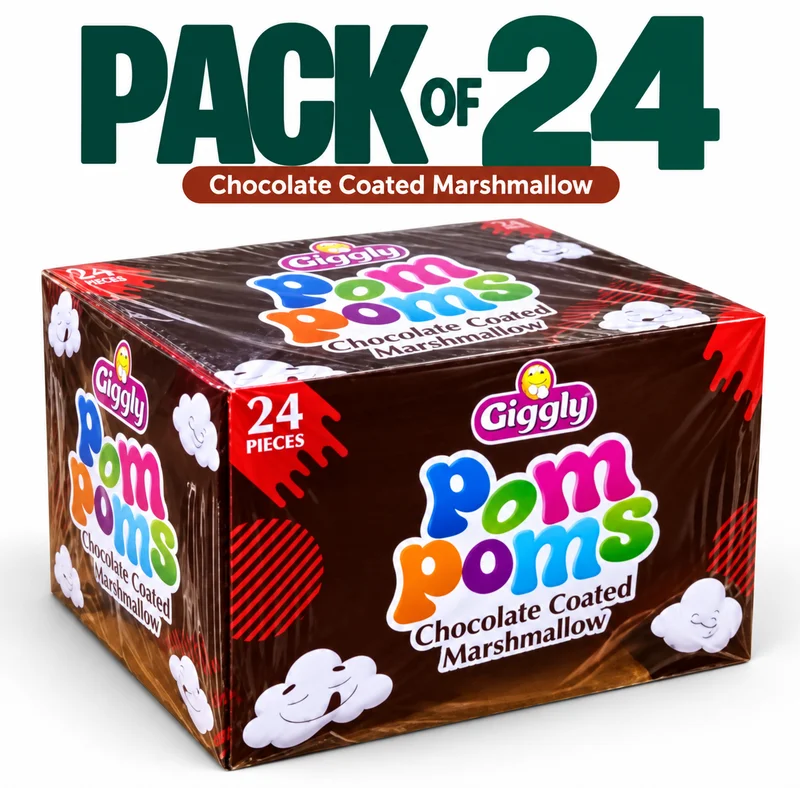Giggly | Pom Poms Chocolate Coated Marshmallow