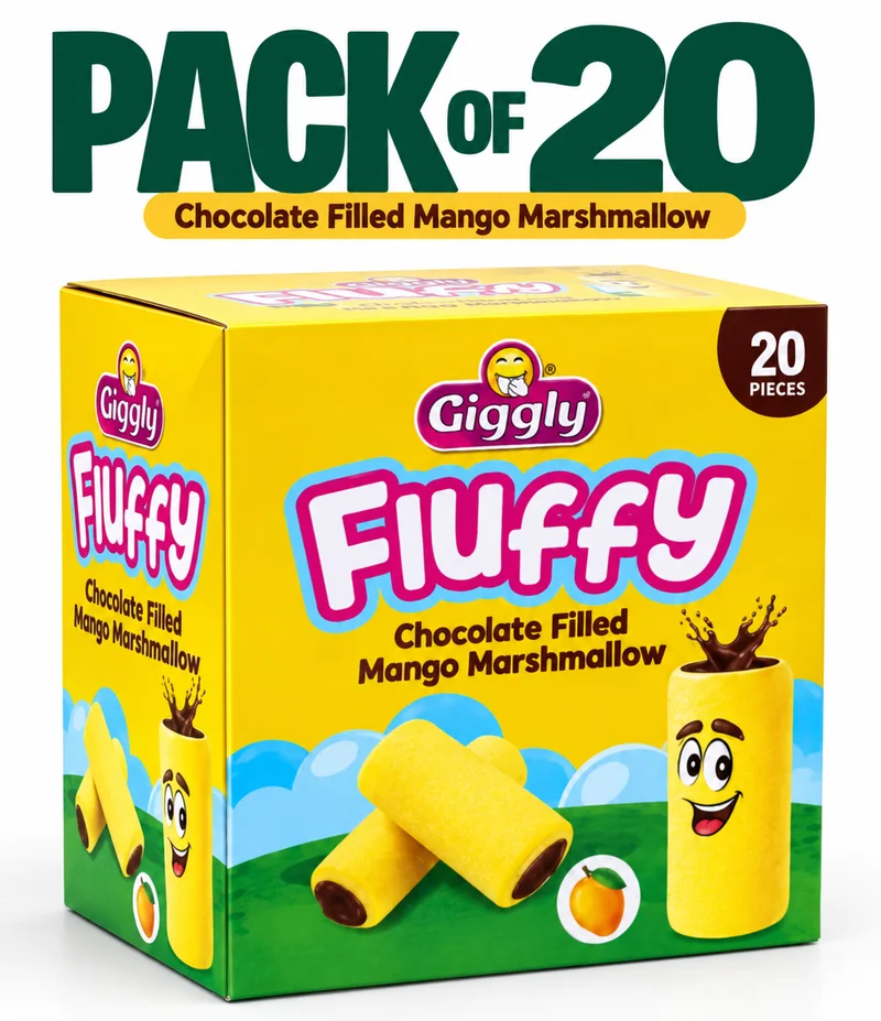 Giggly | Fluffy Chocolate Filled Mango Marshmallow