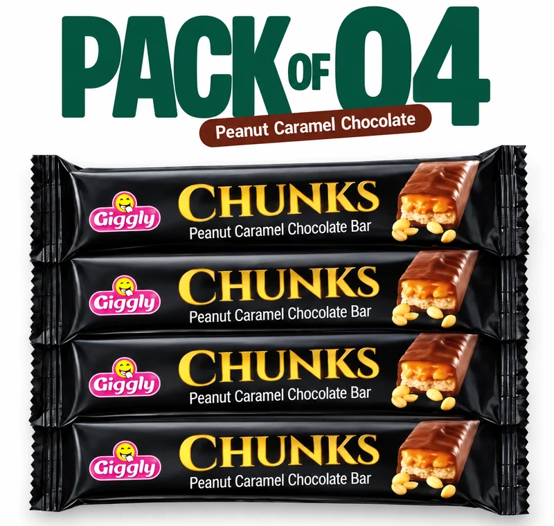 Giggly | Chunks Peanut Caramel Chocolate Bar